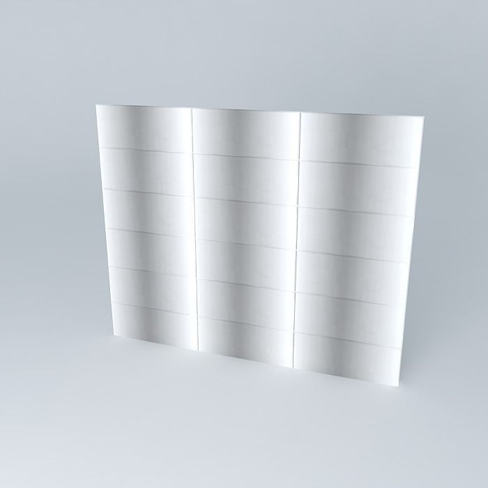 Beveled mirror Free 3D model_1