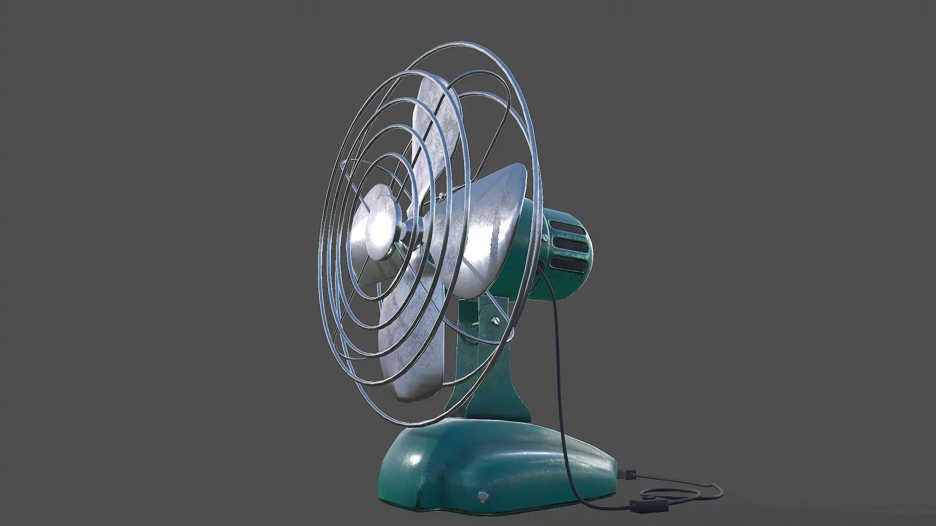 Vintage Fan - Tutorial Included 3D model_0