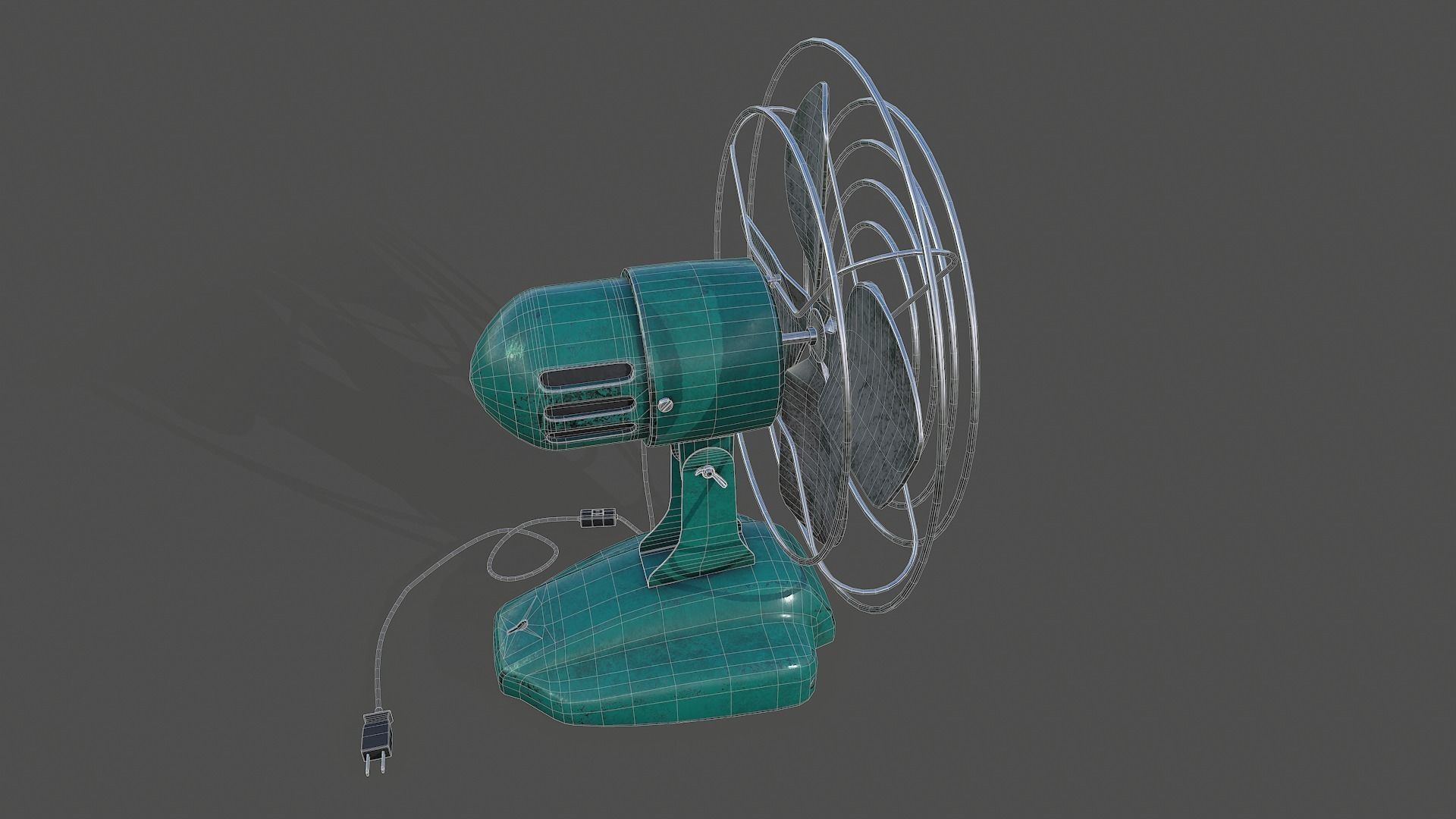 Vintage Fan - Tutorial Included 3D model_13