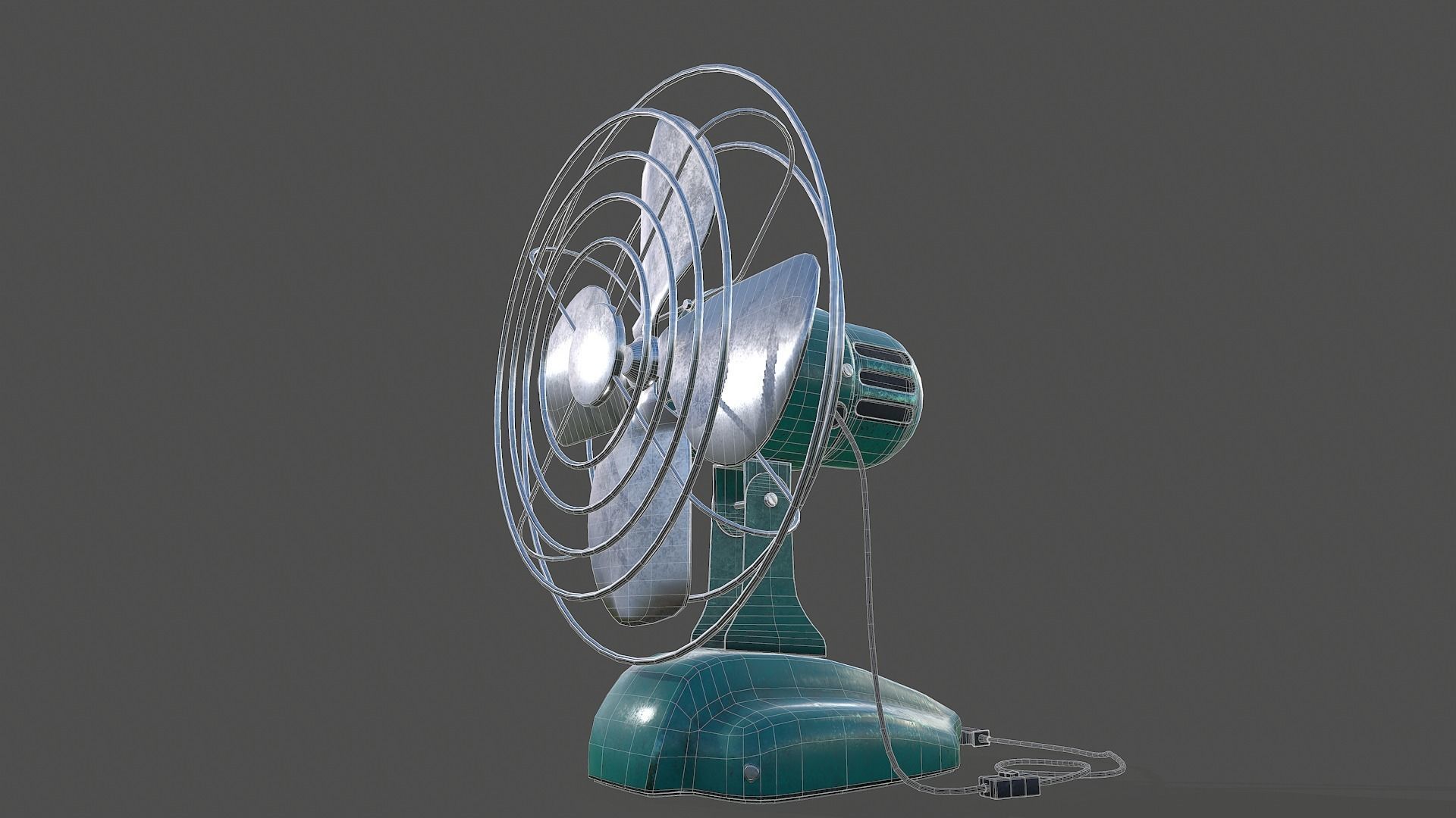 Vintage Fan - Tutorial Included 3D model_7