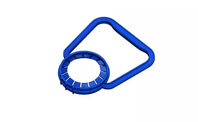 Plastic water bottle handel 3D print model