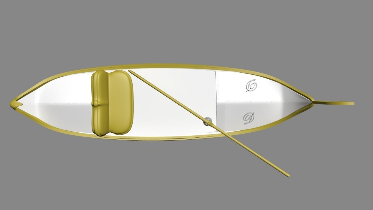 Gondola Boat 3D model_3