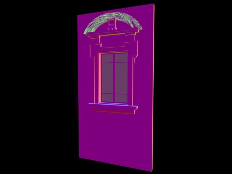 Classic 6 window 3D model_4
