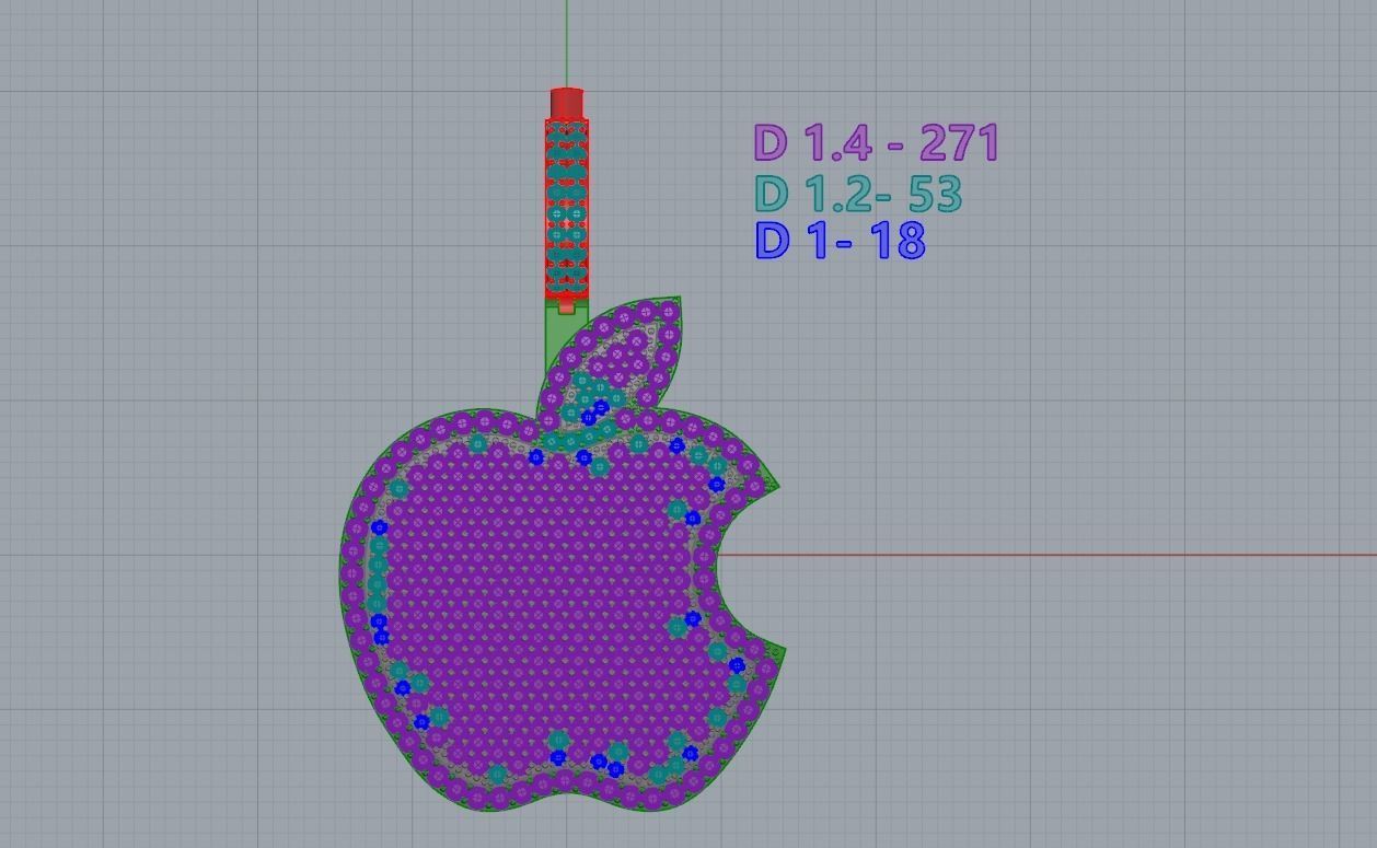 APPLE MACINTOSH PENDANT  3D print model_3
