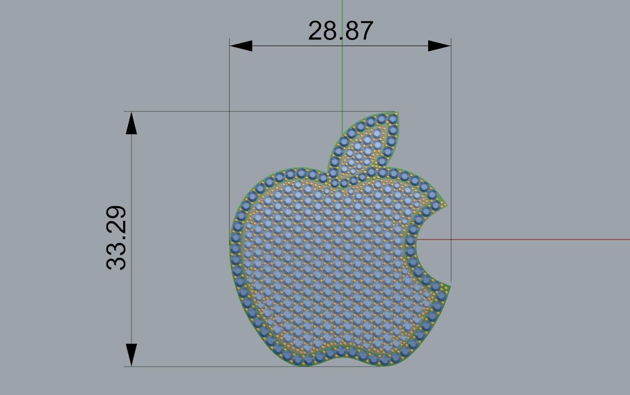 APPLE MACINTOSH PENDANT  3D print model_4