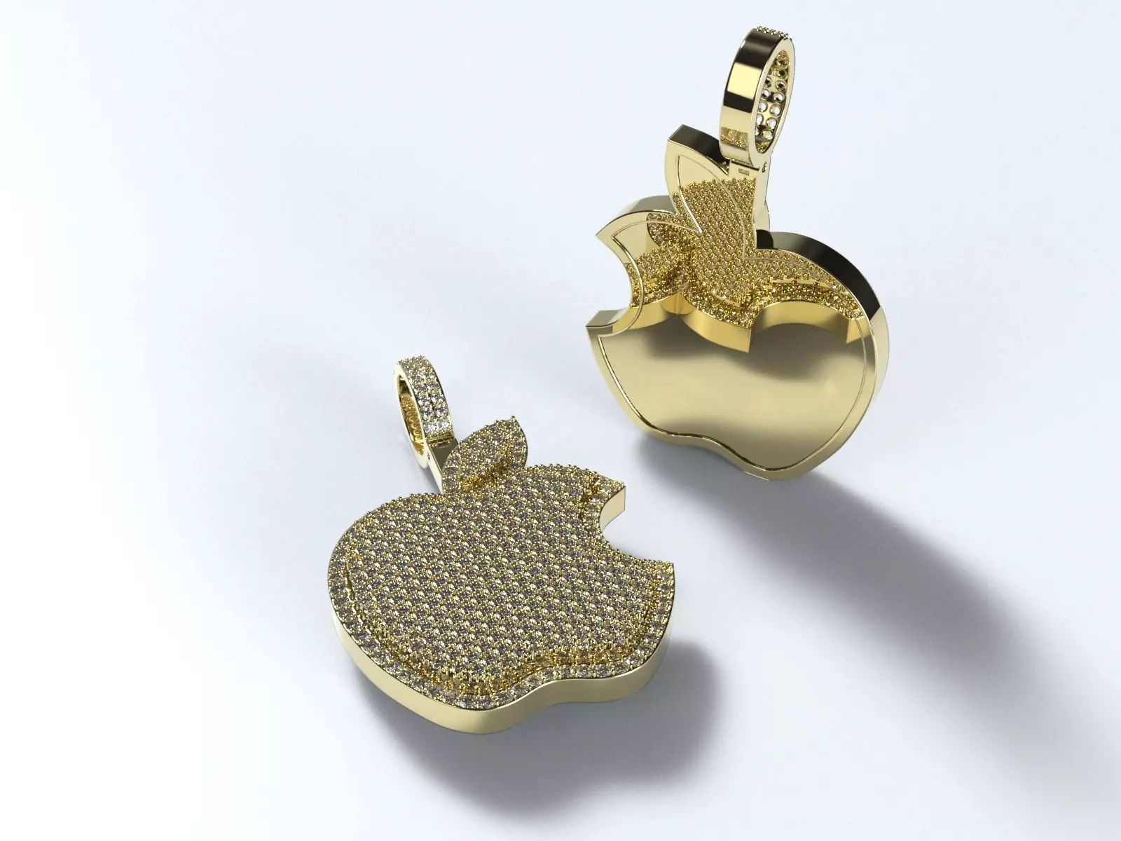 APPLE MACINTOSH PENDANT  3D print model_0
