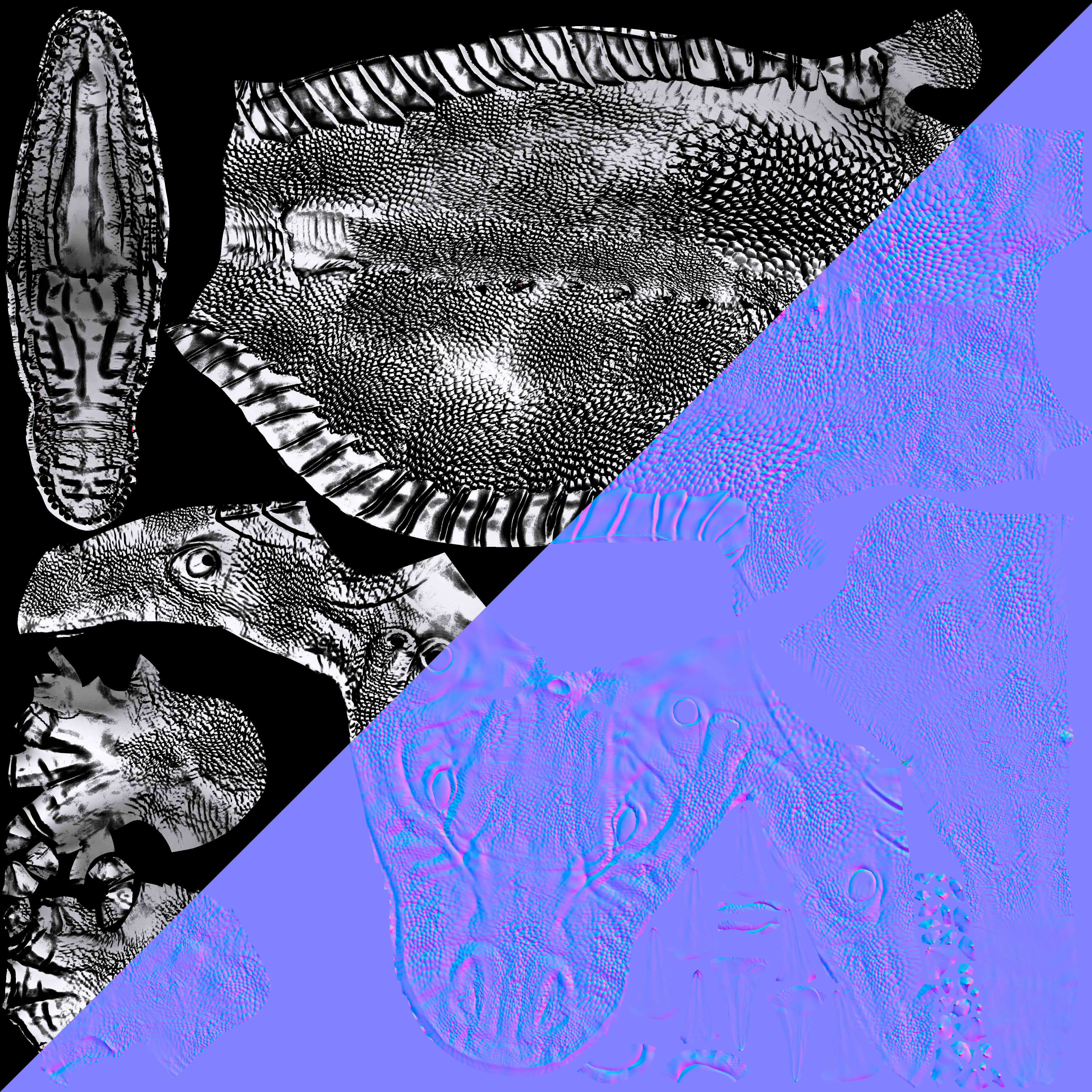 Dragon torch 3D model_2