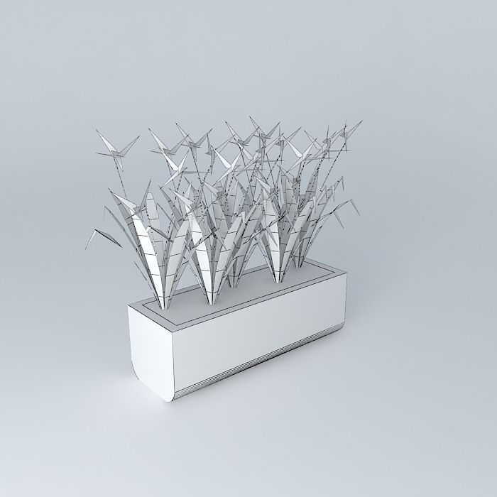 Floreira as Heliconias Free 3D model_3