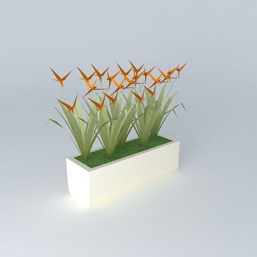 Floreira as Heliconias Free 3D model