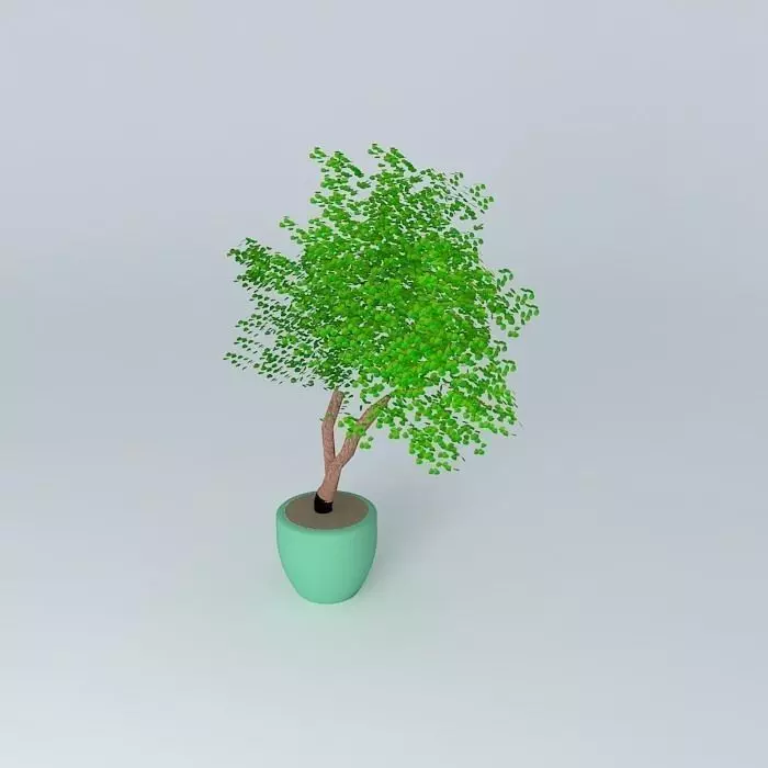 Egg vase with tree Free 3D model