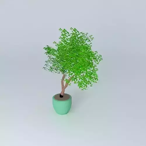Egg vase with tree