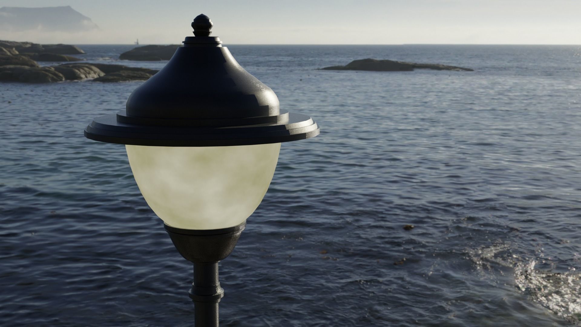 STREET LIGHT Low-poly 3D model_3