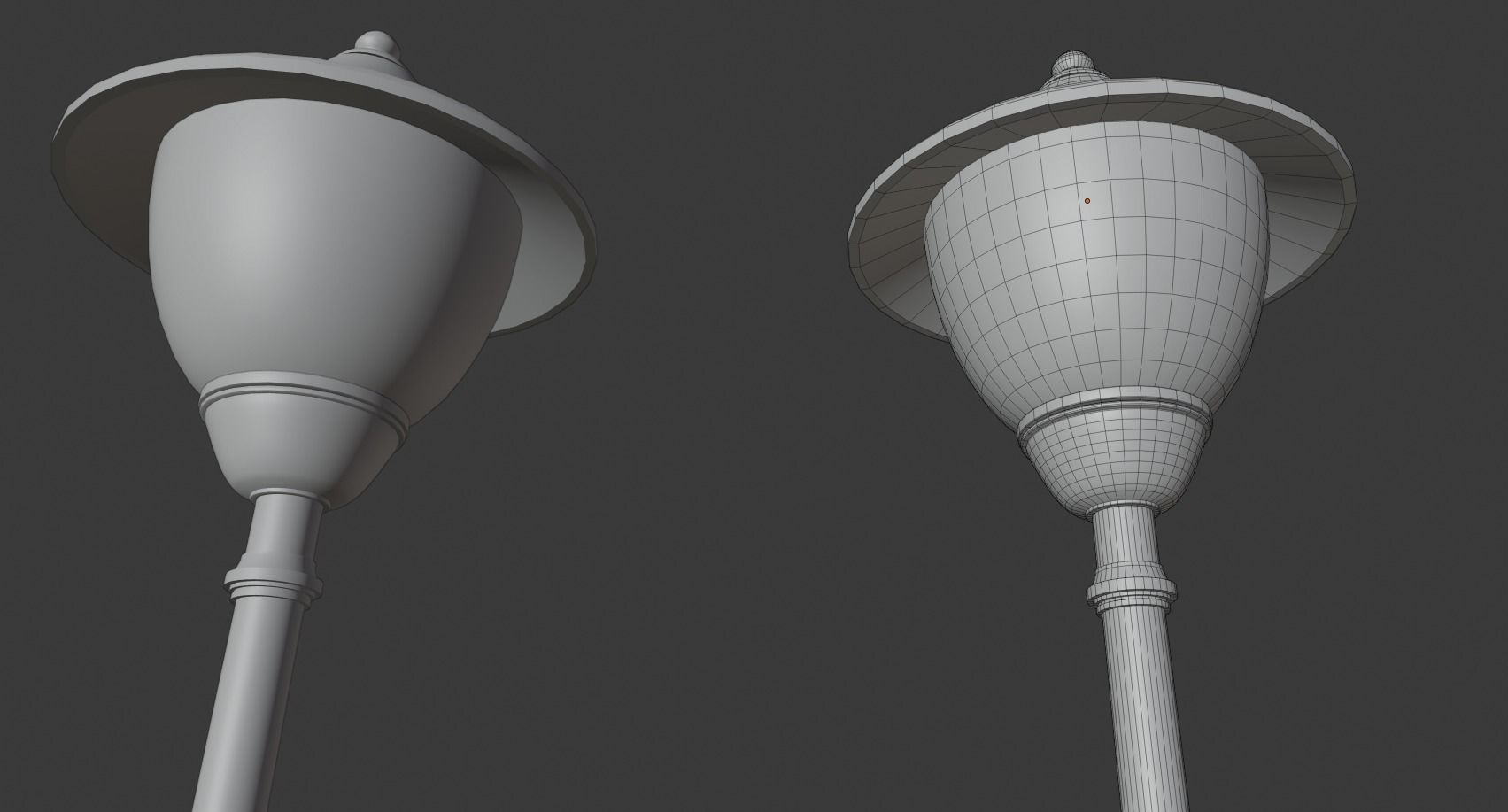 STREET LIGHT Low-poly 3D model_4