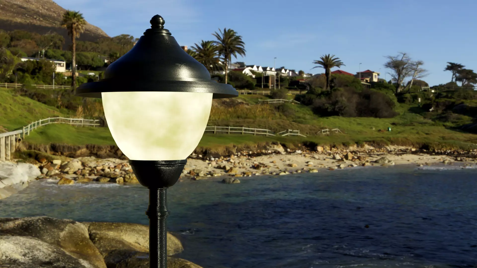 STREET LIGHT Low-poly 3D model_0