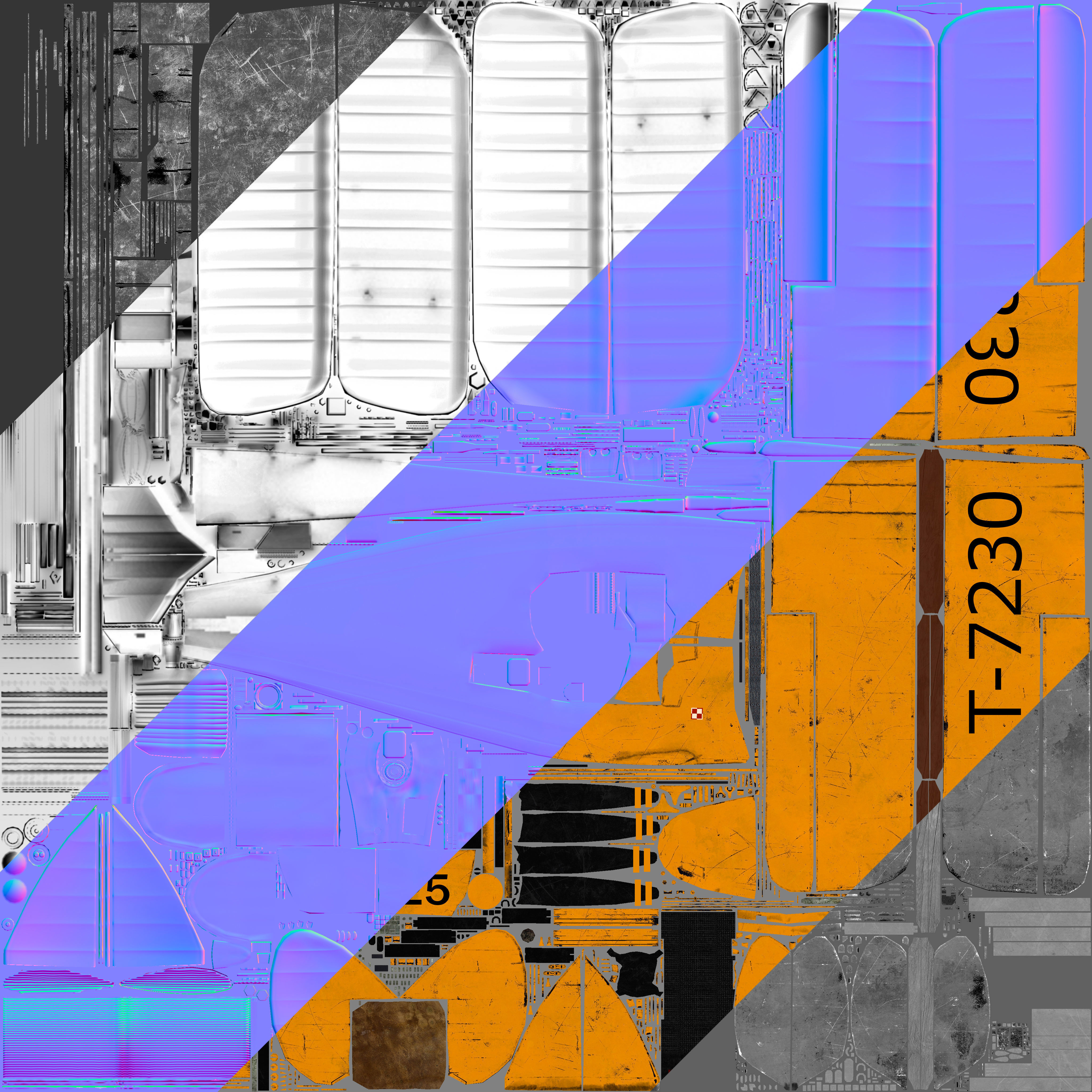 Plane 3D model wwii biplane 3D model_3