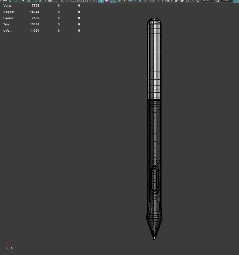 Wacom One Pen  3D model_8