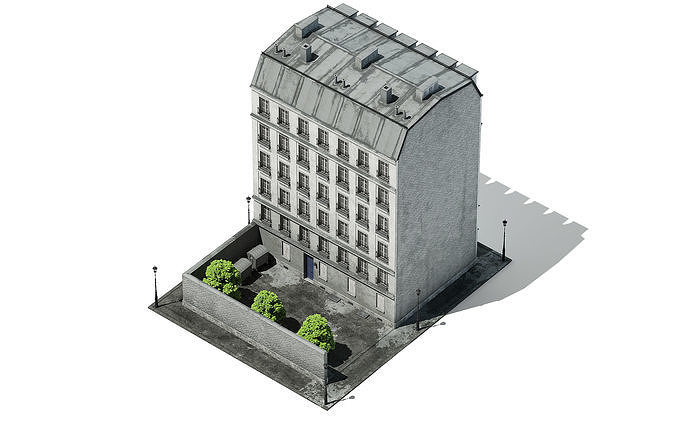 Tenement Building 3D model 3