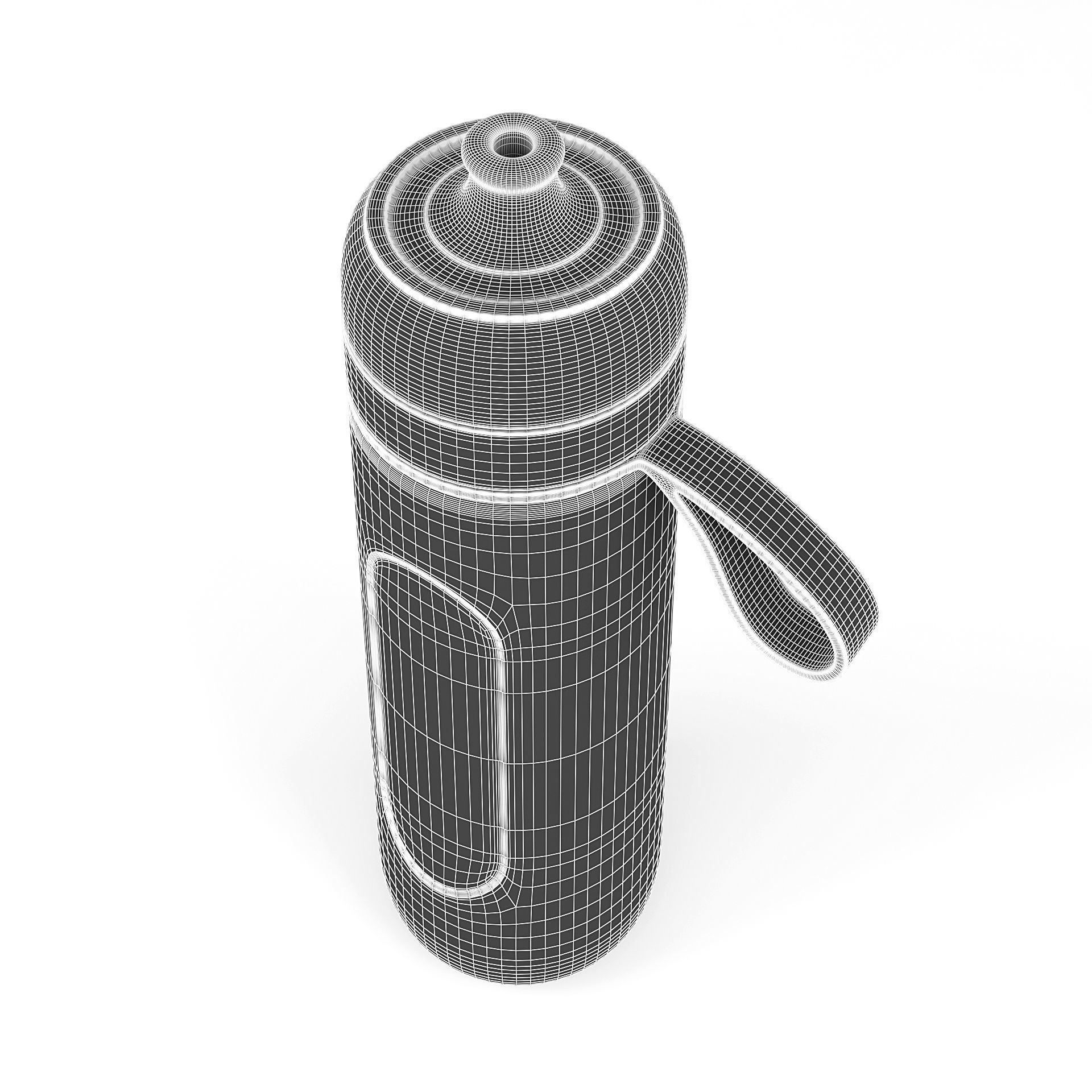 Water Filtering Bottle 3D model_7