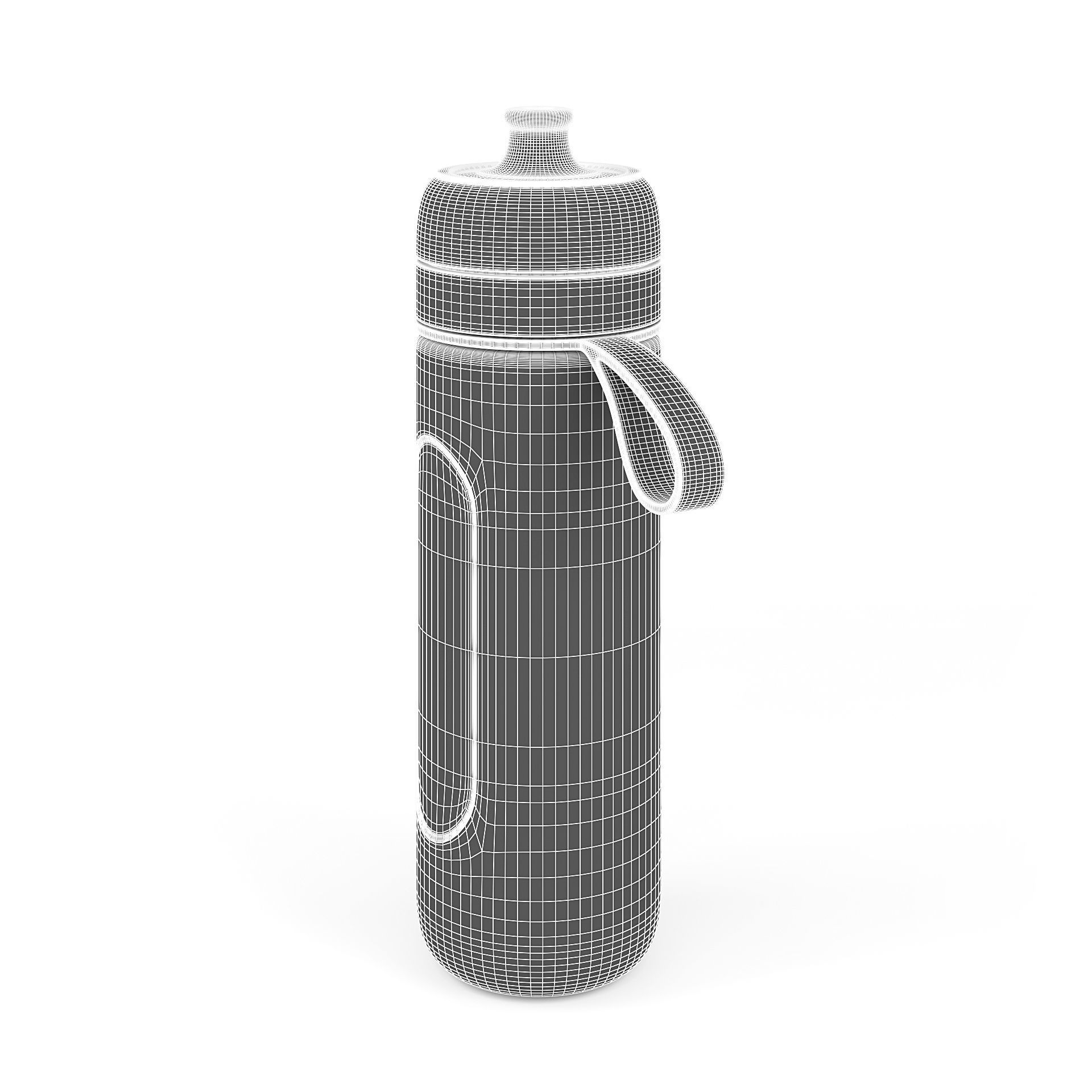 Water Filtering Bottle 3D model_5