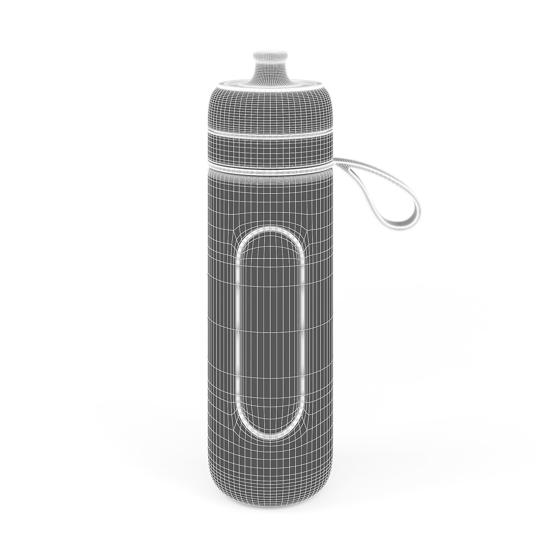 Water Filtering Bottle 3D model_4