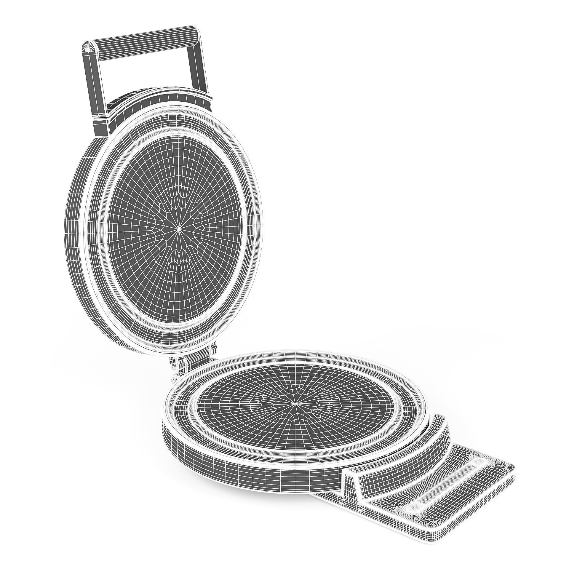 Waffle Maker 3D model_4