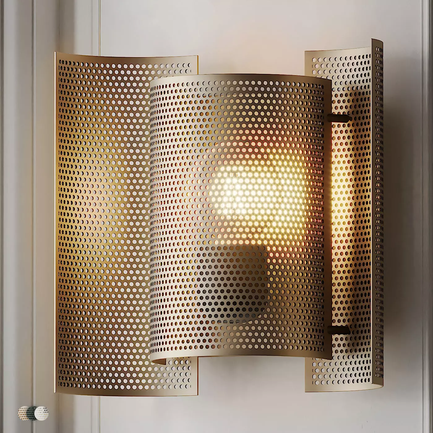 BUTTERFLY PERFORATED Wall Lamp by Northern 3D model_0