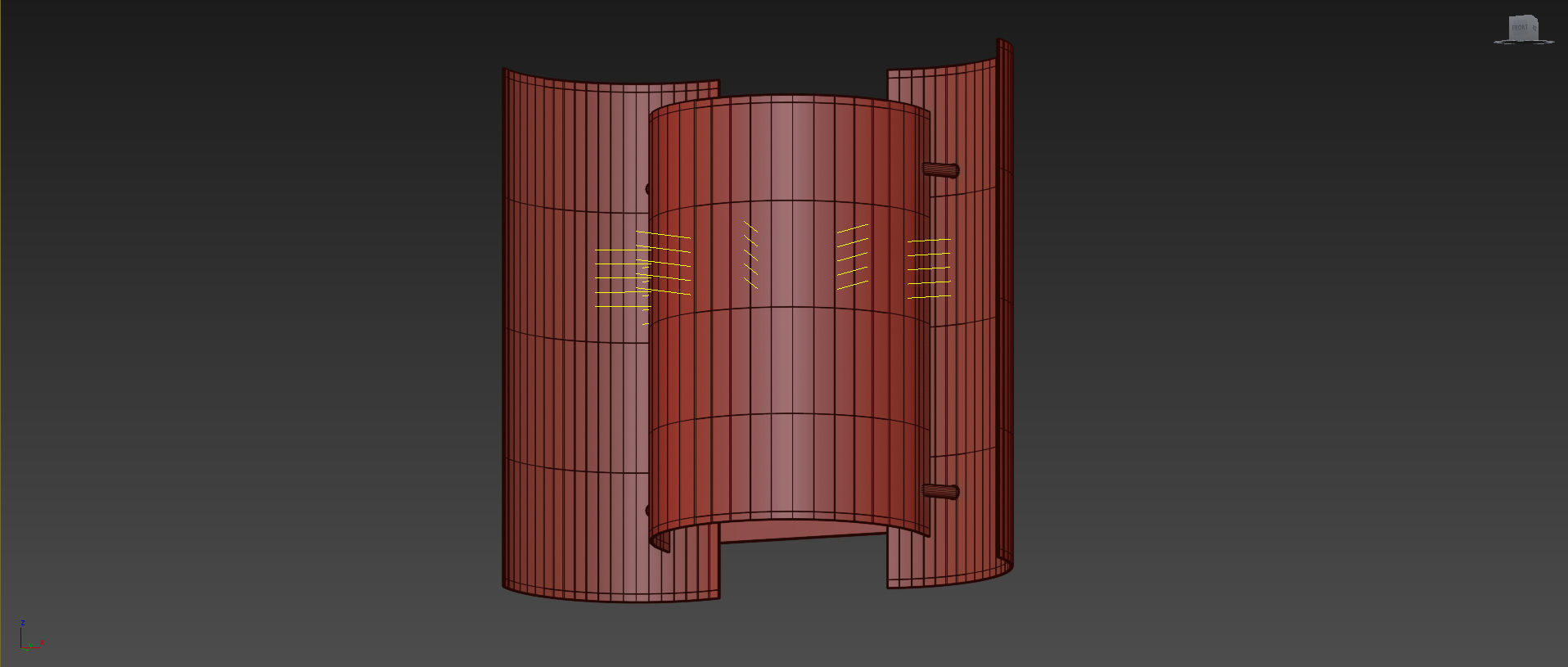 BUTTERFLY PERFORATED Wall Lamp by Northern 3D model_10