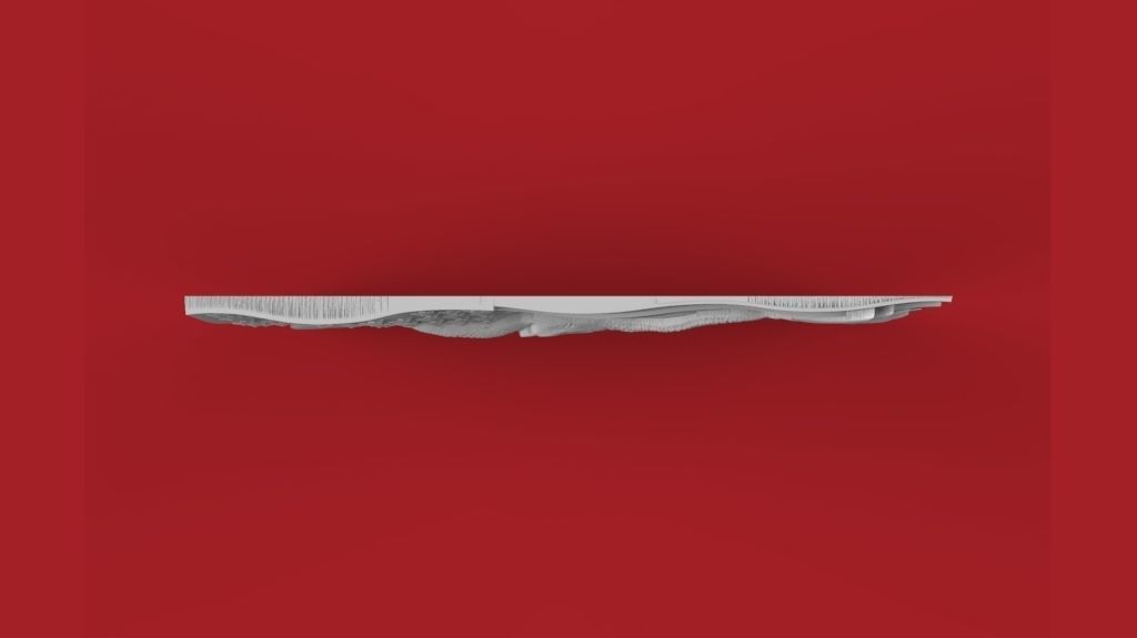 American Flag with Eagle 3D print model_7