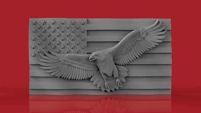 American Flag 3D model