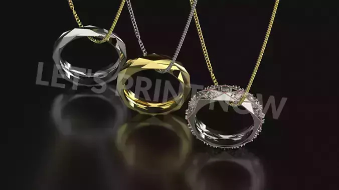 3 Facet Rings 3D print model