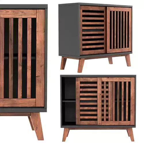 Sliding Door Accent Console