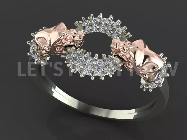 Panther Ring 3D print model
