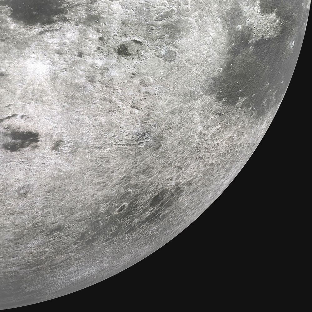 The Moon Low-poly 3D model_1