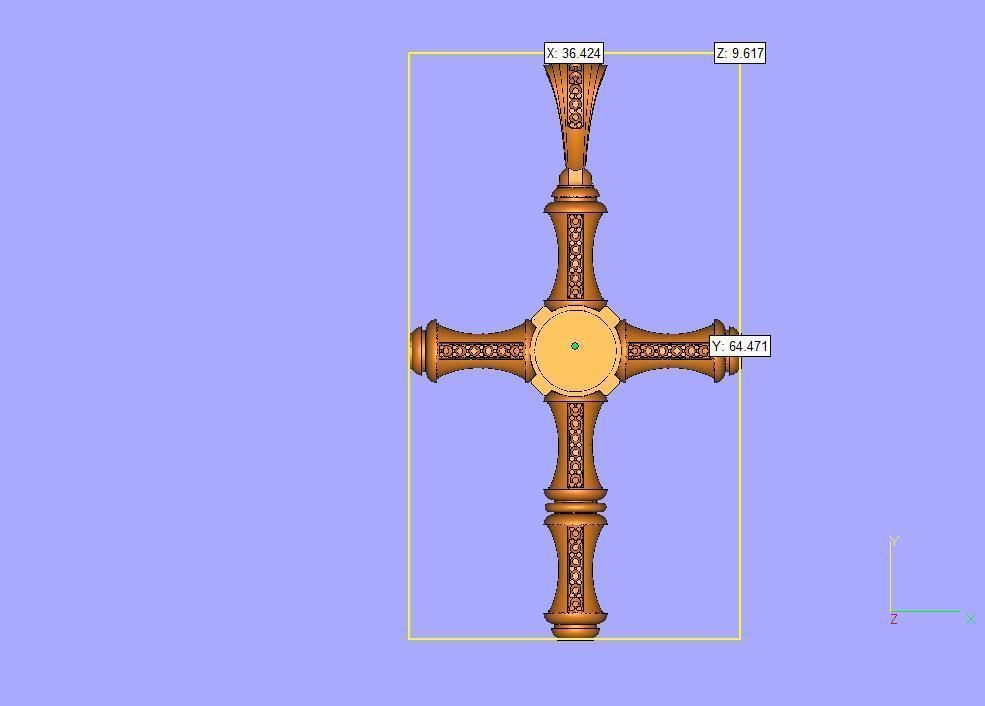 Pectoral cross Spas miraculous 3D print model_5