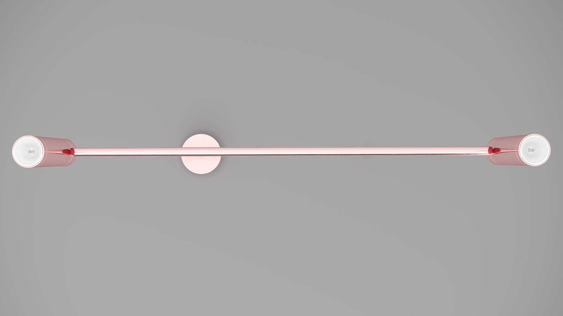 Chendelier wall light in rose gold 3D model_5