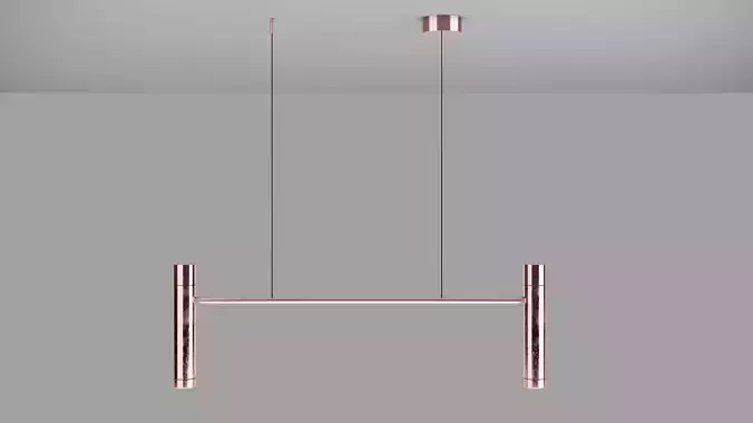 Chendelier wall light in rose gold