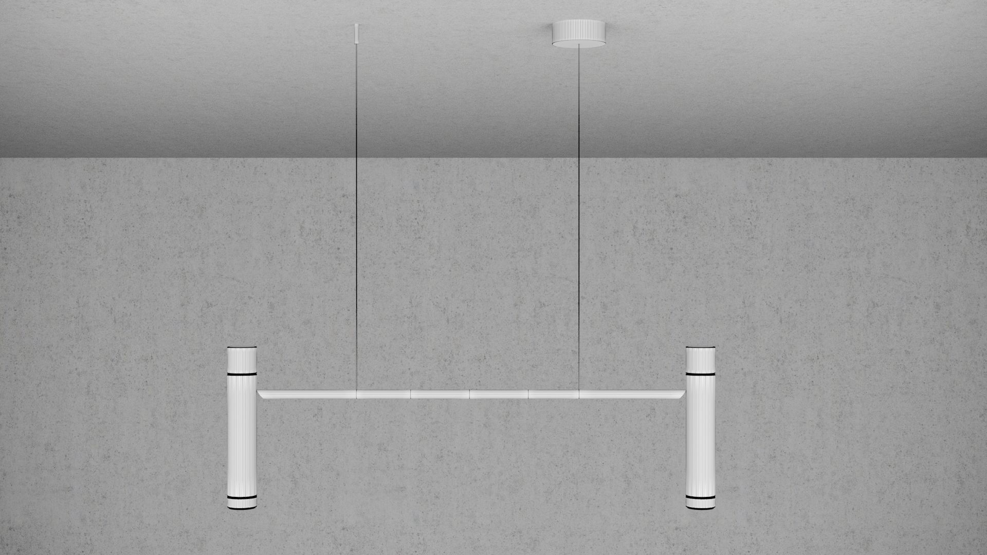 Chendelier wall light in rose gold 3D model_8