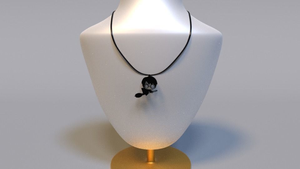 harry potter for necklaces  3D print model_1