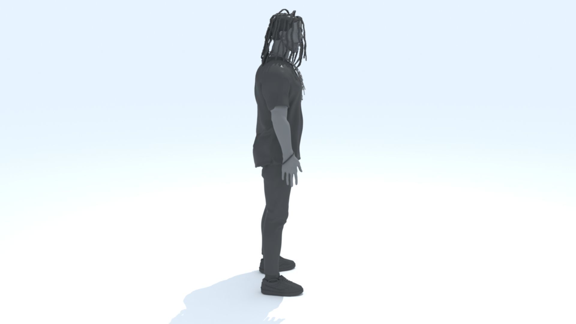 Chief Keef 3D Model Sculpture 3D print model_7