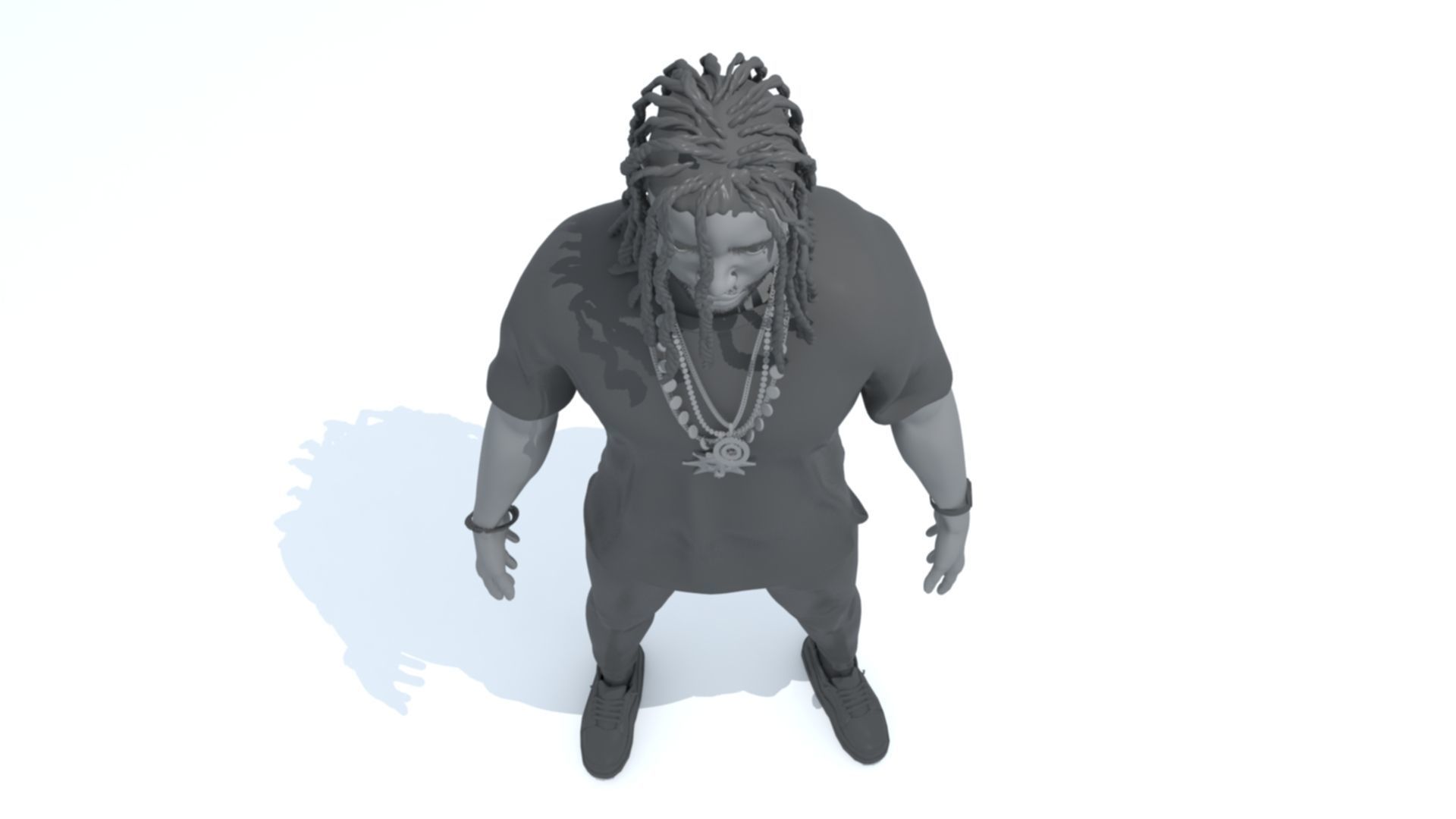 Chief Keef 3D Model Sculpture 3D print model_8