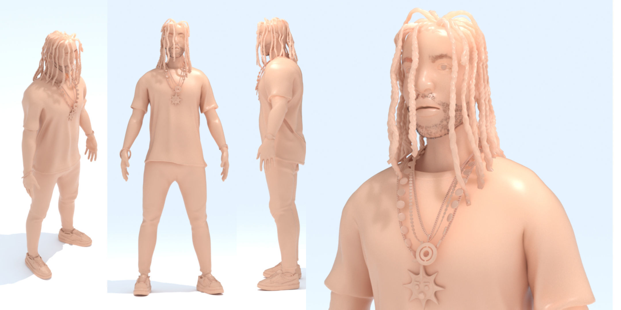 Chief Keef 3D Model Sculpture 3D print model_16