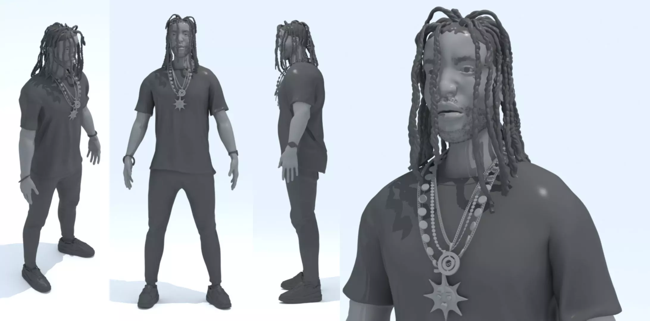 Chief Keef 3D Model Sculpture 3D print model_0