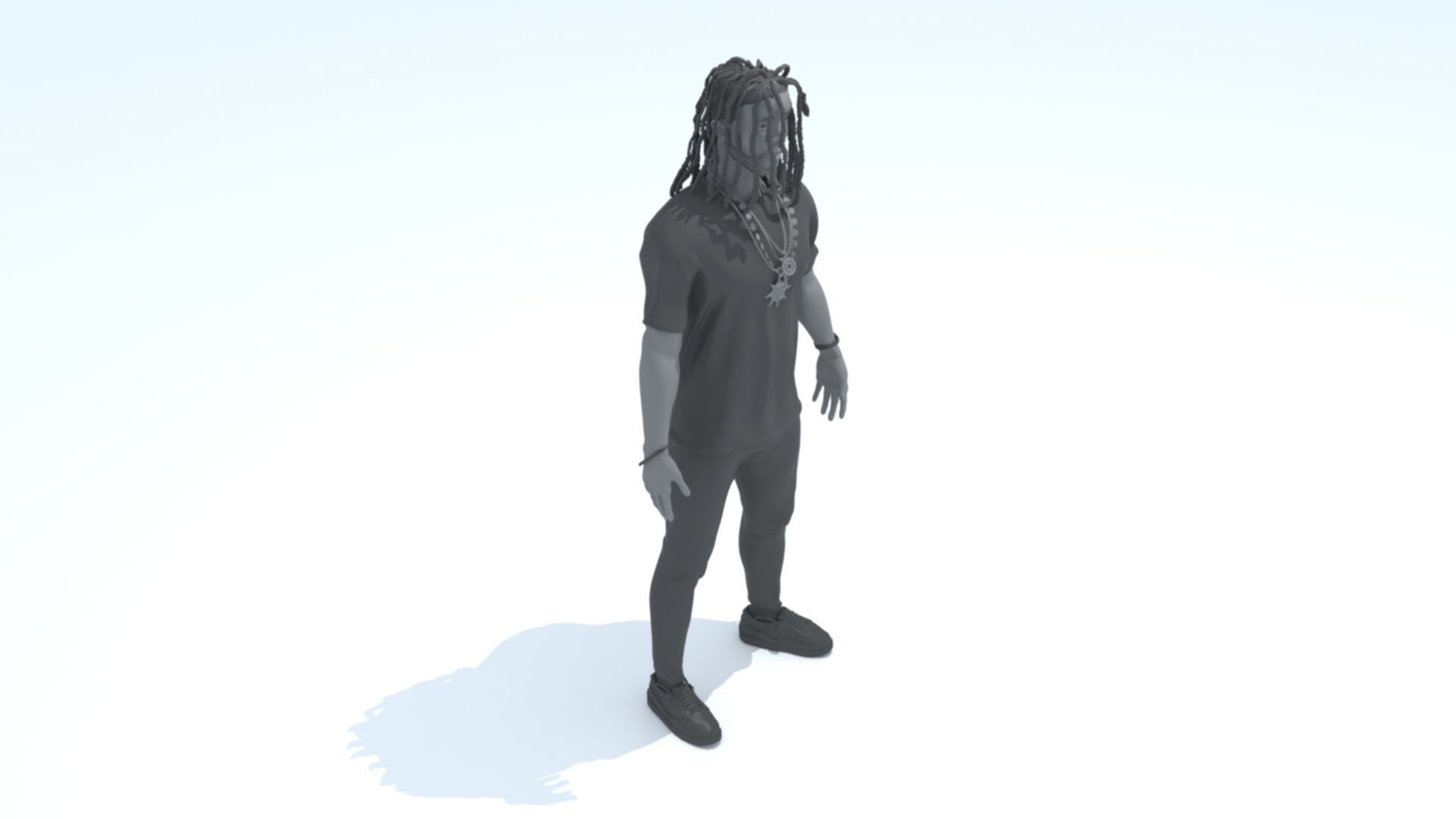 Chief Keef 3D Model Sculpture 3D print model_3