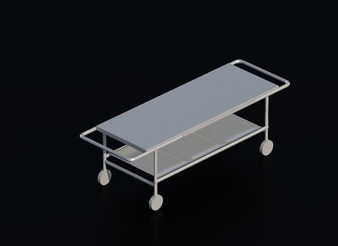 Stretcher 01 Low-poly 3D model