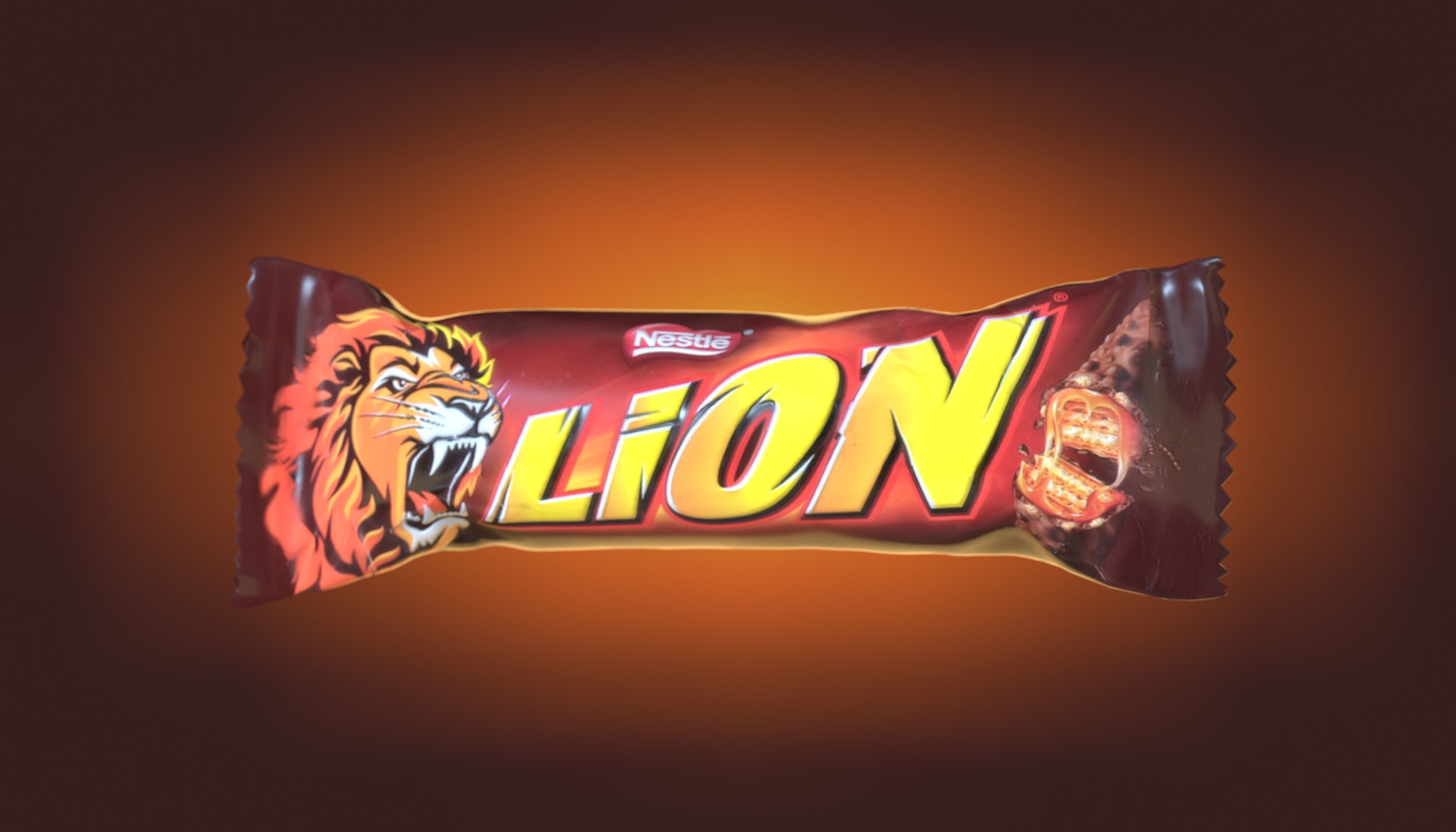 Lion chocolate bar photoscan Low-poly 3D model_3