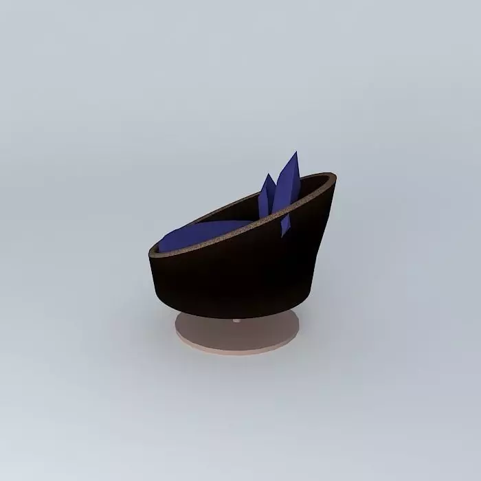 Swivel armchair Goa Tidelli Free 3D model