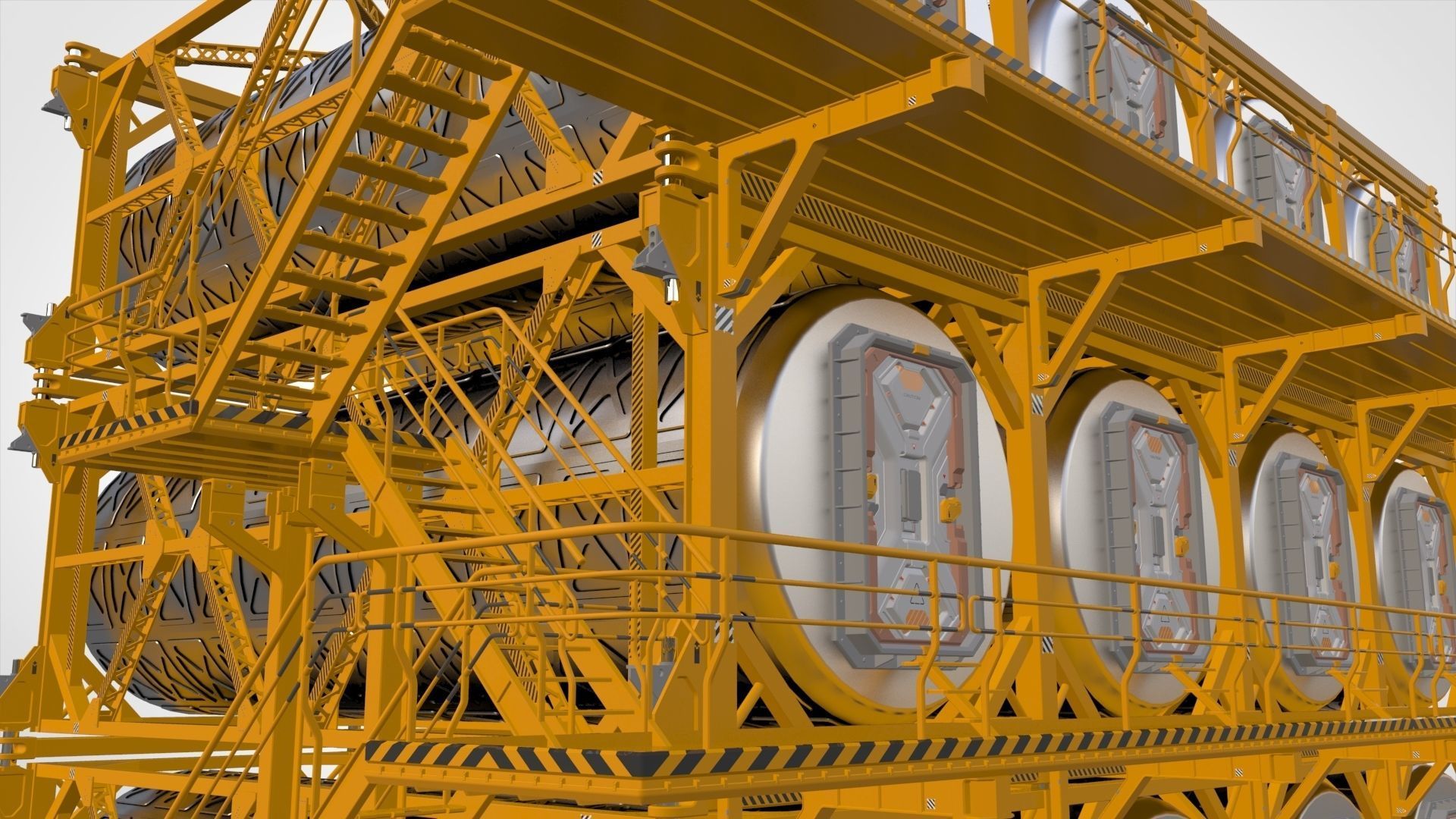 sci-fi architecture 10 3D model_15