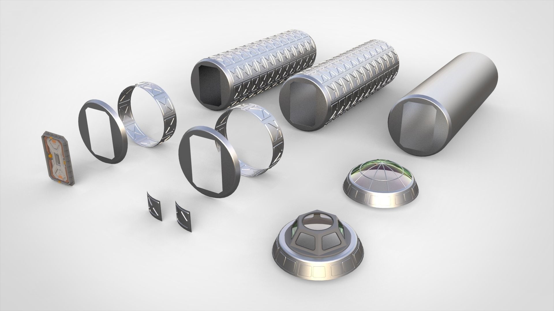 sci-fi architecture 10 3D model_26