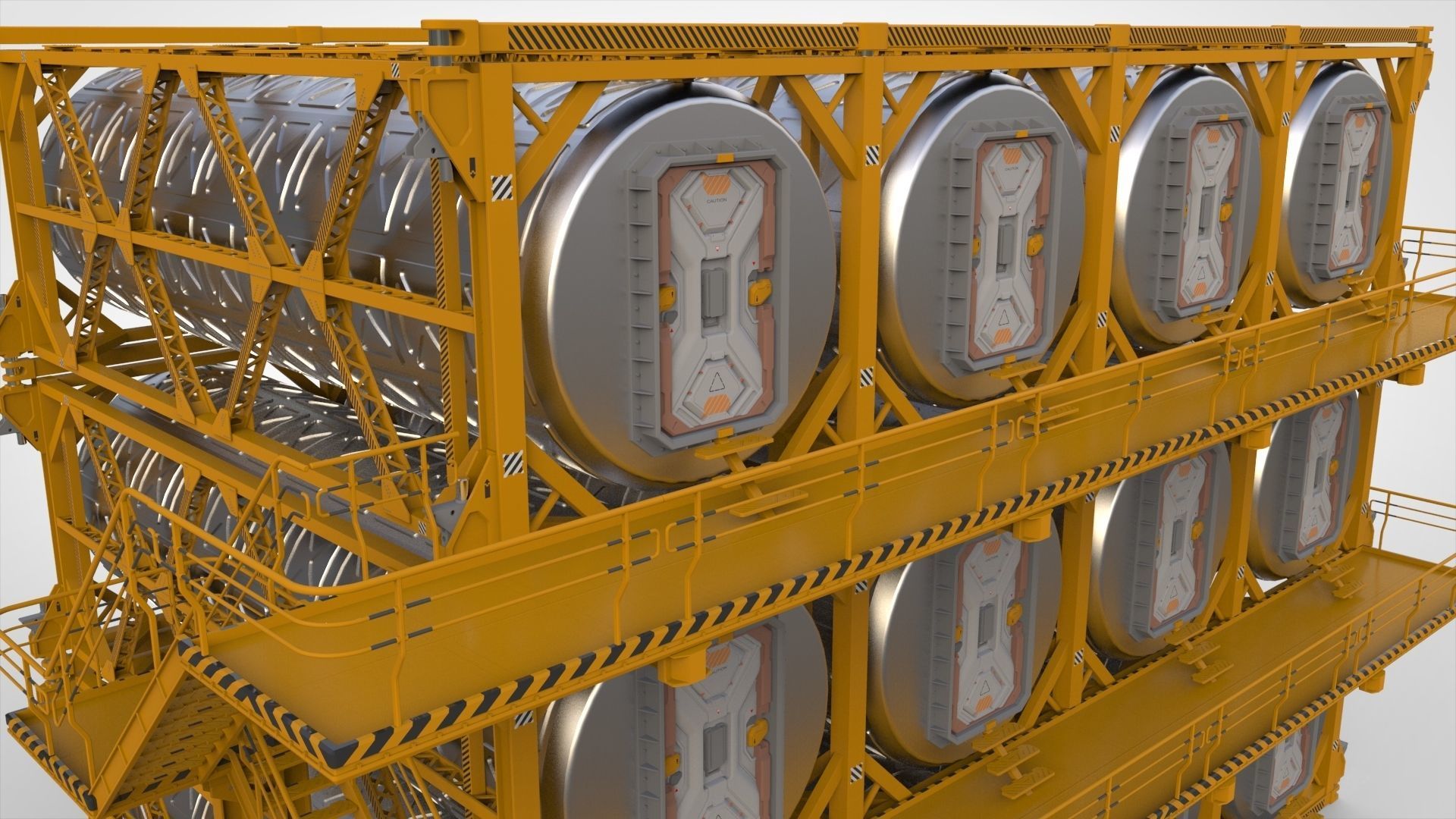 sci-fi architecture 10 3D model_11