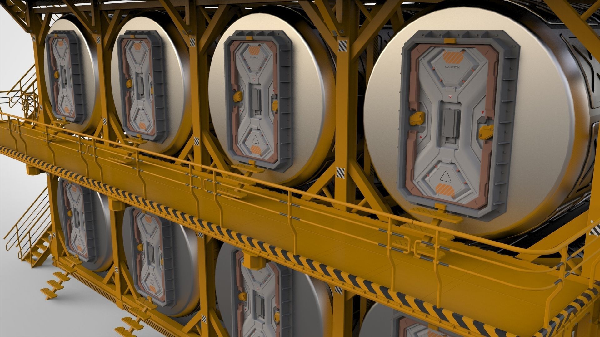 sci-fi architecture 10 3D model_18